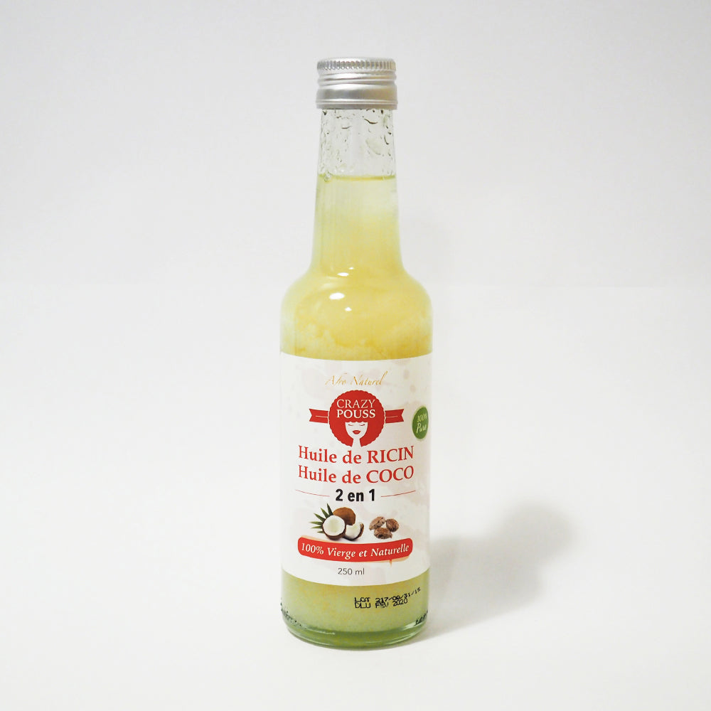 CRAZY POUSS - Huile de ricin coco 2 en 1