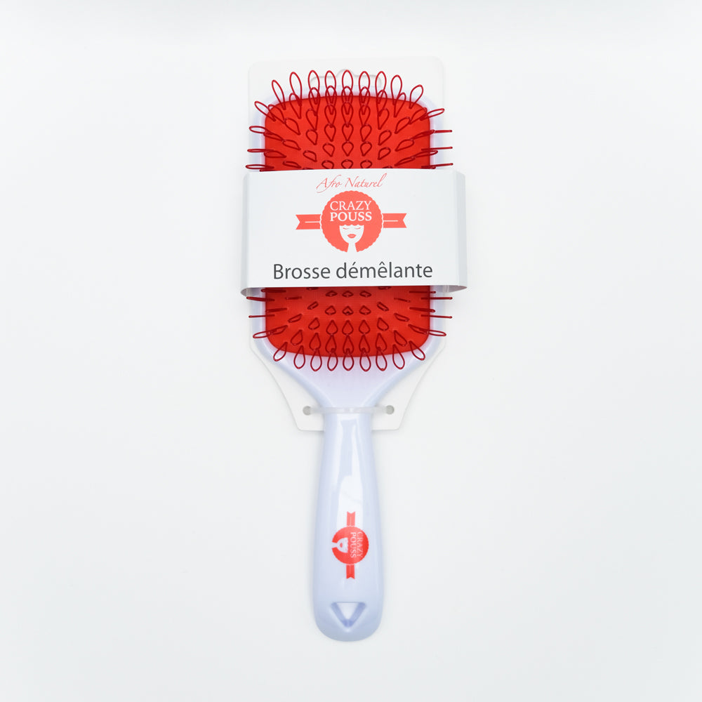 CRAZY POUSS - Brosse brushing - Rouge et blanche