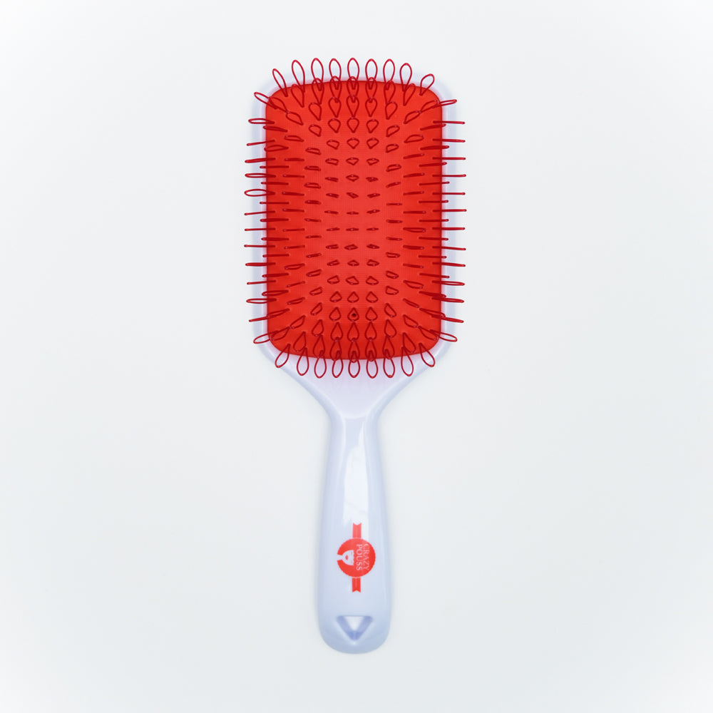 CRAZY POUSS - Brosse brushing - Rouge et blanche