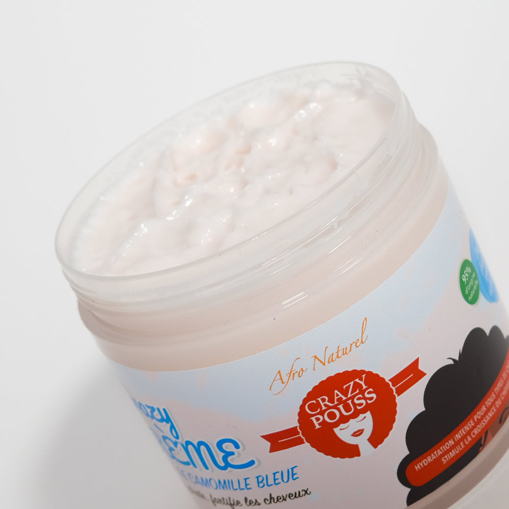 CRAZY POUSS - Crème fortifiante et nourrissante - Non grasse - Bleue - Crème à la camomille