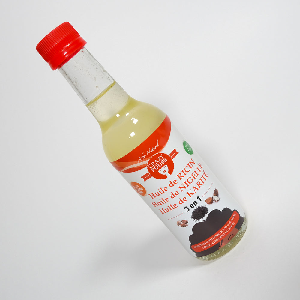 CRAZY POUSS - Huile 3 en 1 pure naturelle - Transparente
