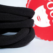 CRAZY POUSS - Lot de 6 élastiques crépus - Taille M - Noir