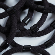 CRAZY POUSS - Lot de 8 élastiques avec barre - Taille S - Noir
