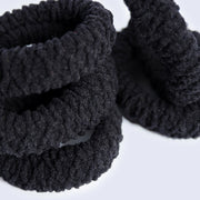 CRAZY POUSS - Lot de 5 élastiques côtelés - Taille XS - Noir