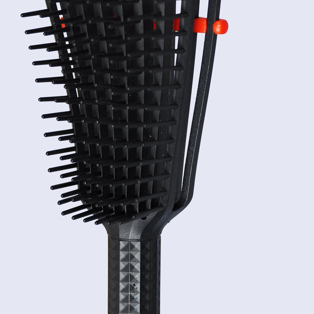 CRAZY POUSS - Brosse démêlante - Curly brush - Noire