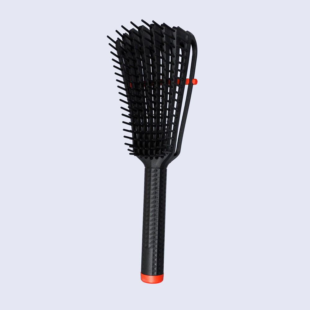 CRAZY POUSS - Brosse démêlante - Curly brush - Noire