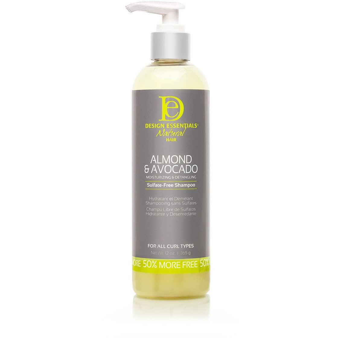 Design Essentials - Almond & Avocado Moisturizing & Detangling Shampoo (Shampoing hydratant)