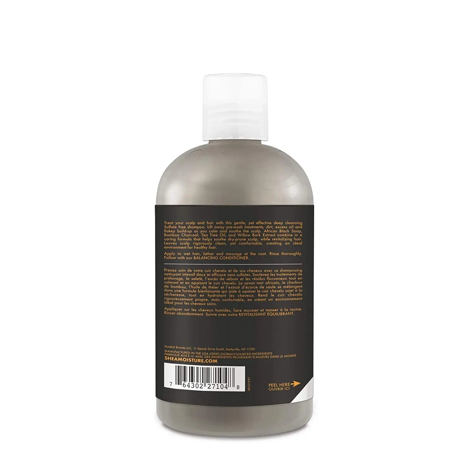 SHEA MOISTURE – AFRICAN BLACK SOAP - BAMBOO CHARCOAL - Deep Cleansing Shampoo 384ml