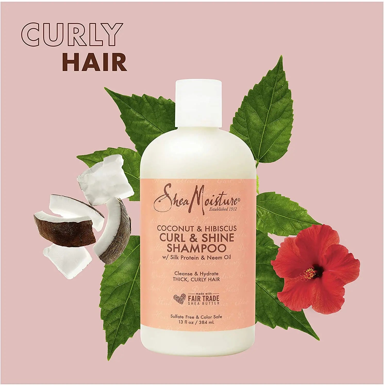 Shampoing COCONUT & HIBISCUS 384ml - SHEA MOISTURE