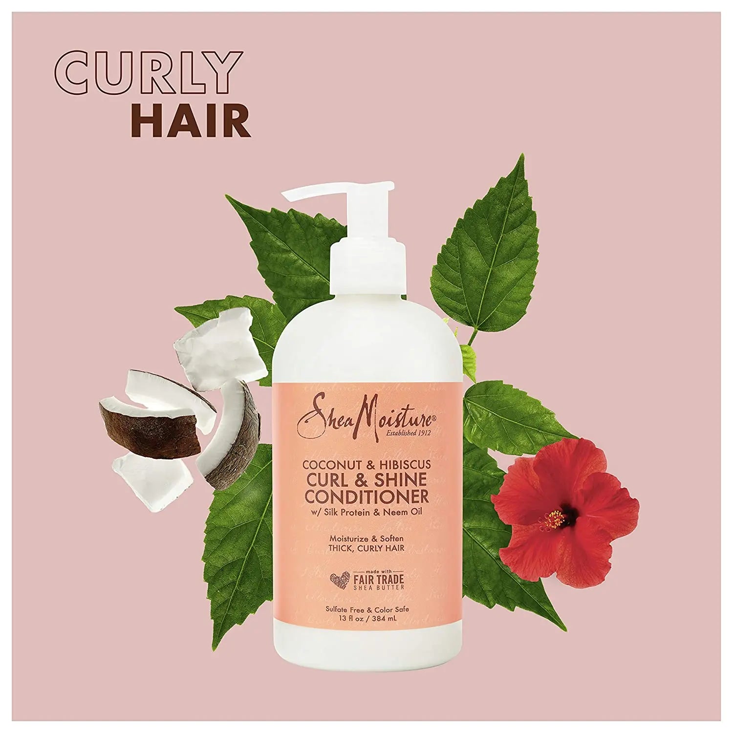Après Shampoing COCONUT & HIBISCUS 384ml - SHEA MOISTURE