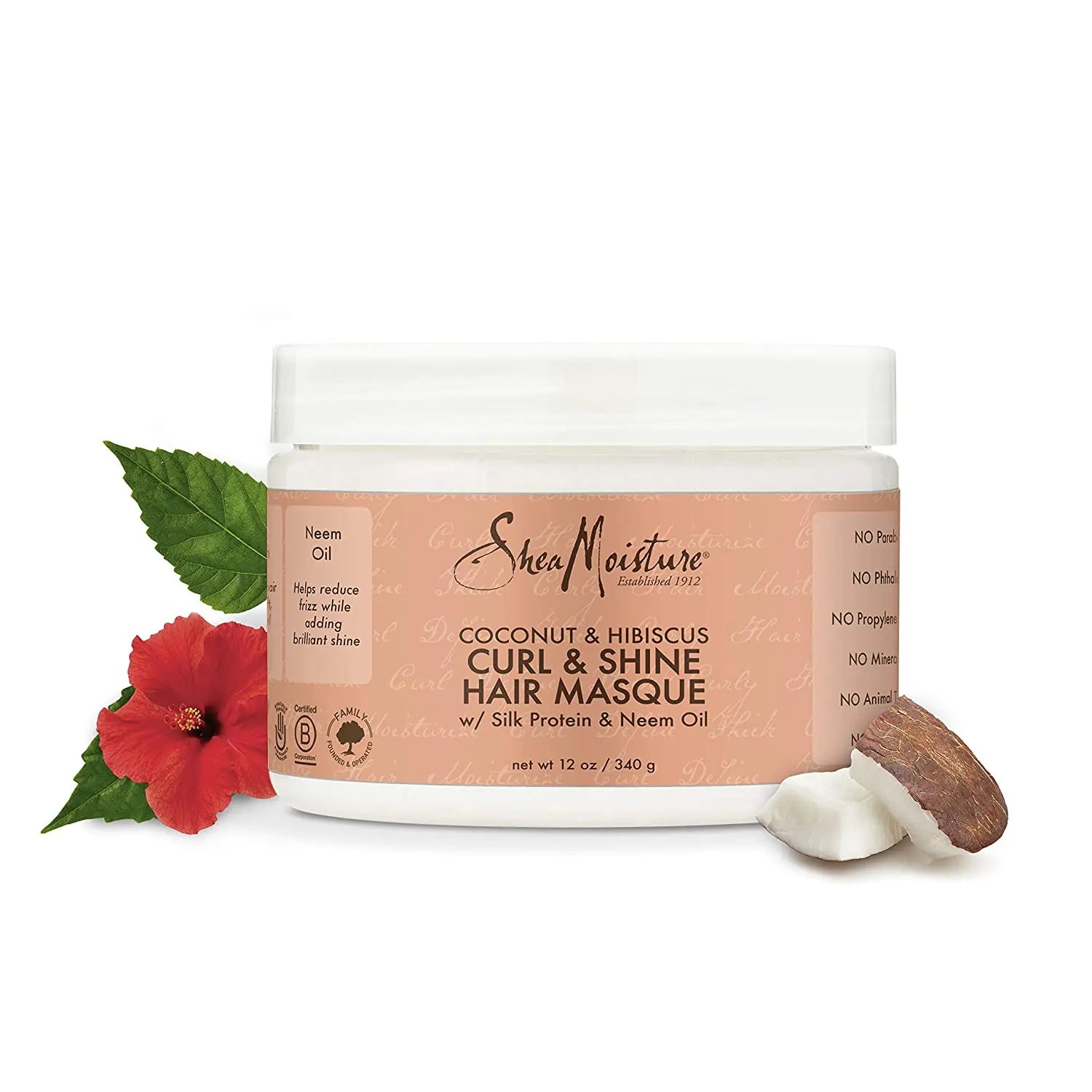 Masque Curl & Shine COCO & HIBISCUS 340g - SHEA MOISTURE