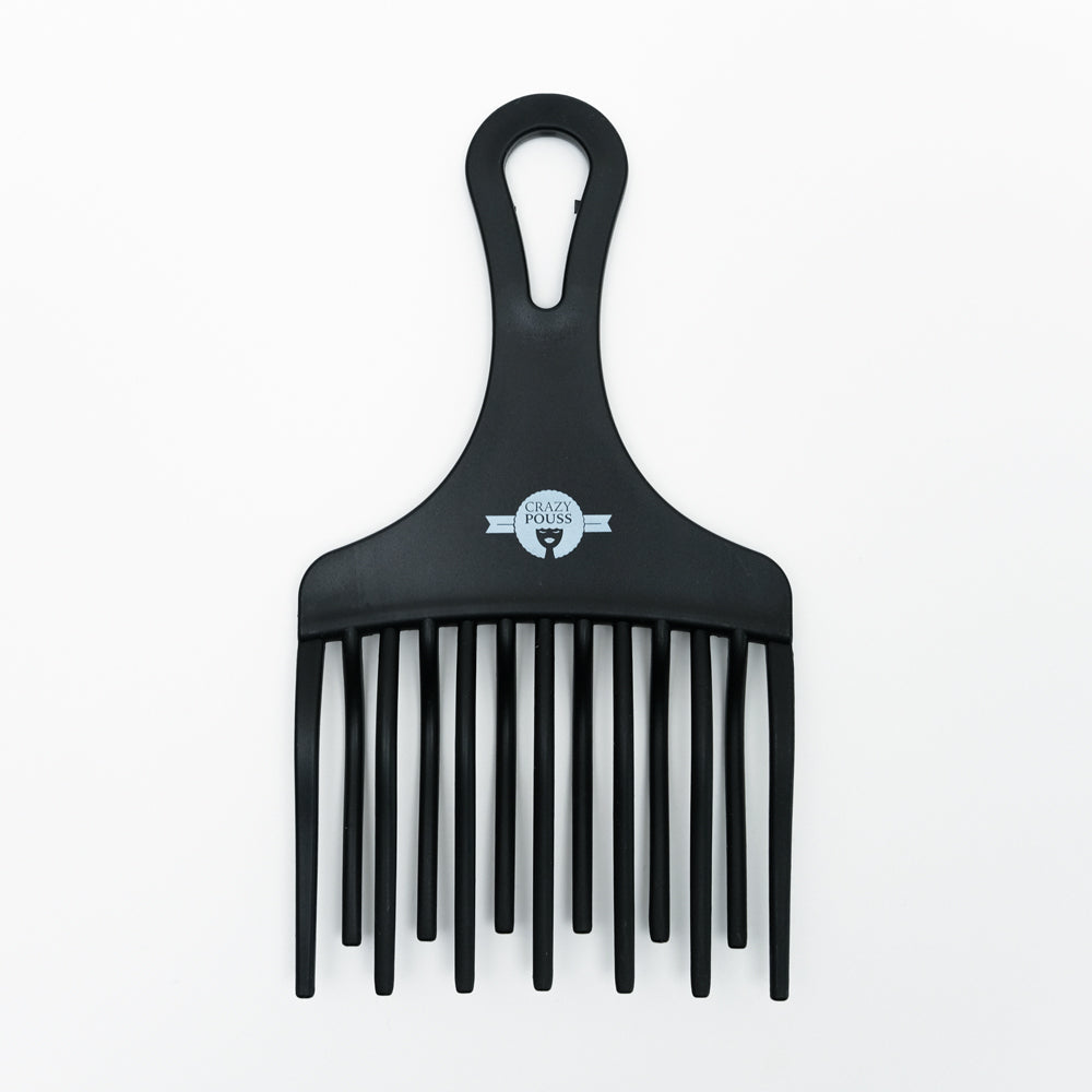 CRAZY POUSS - Peigne à dents double rangée - Noir