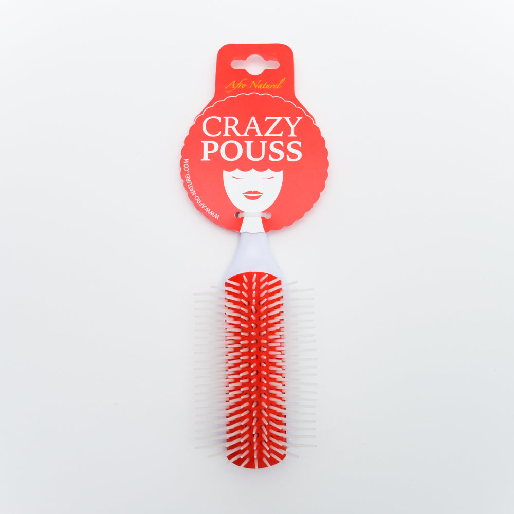 CRAZY POUSS - Brosse afro démêlante - 5 couleurs