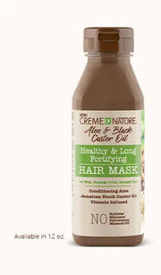 CREME OF NATURE - Masque Fortifiant à l‘Huile de Ricin et Aloé Vera 355ml