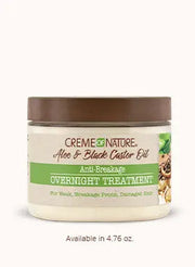 CREME OF NATURE - ALOE & BLACK CASTOR OIL - Overnight Treatment (Masque de nuit) 135g