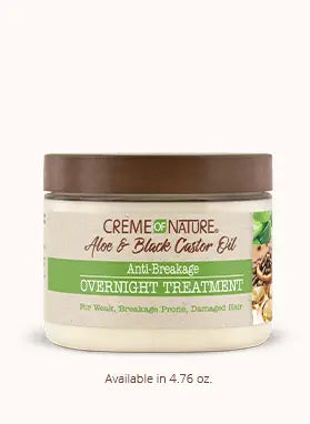 CREME OF NATURE - ALOE & BLACK CASTOR OIL - Overnight Treatment (Masque de nuit) 135g