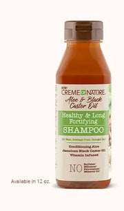 Shampoing Fortifiant à l’Huile de Ricin et Aloé Vera 355ml - CREME OF NATURE