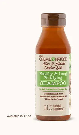 Shampoing Fortifiant à l’Huile de Ricin et Aloé Vera 355ml - CREME OF NATURE