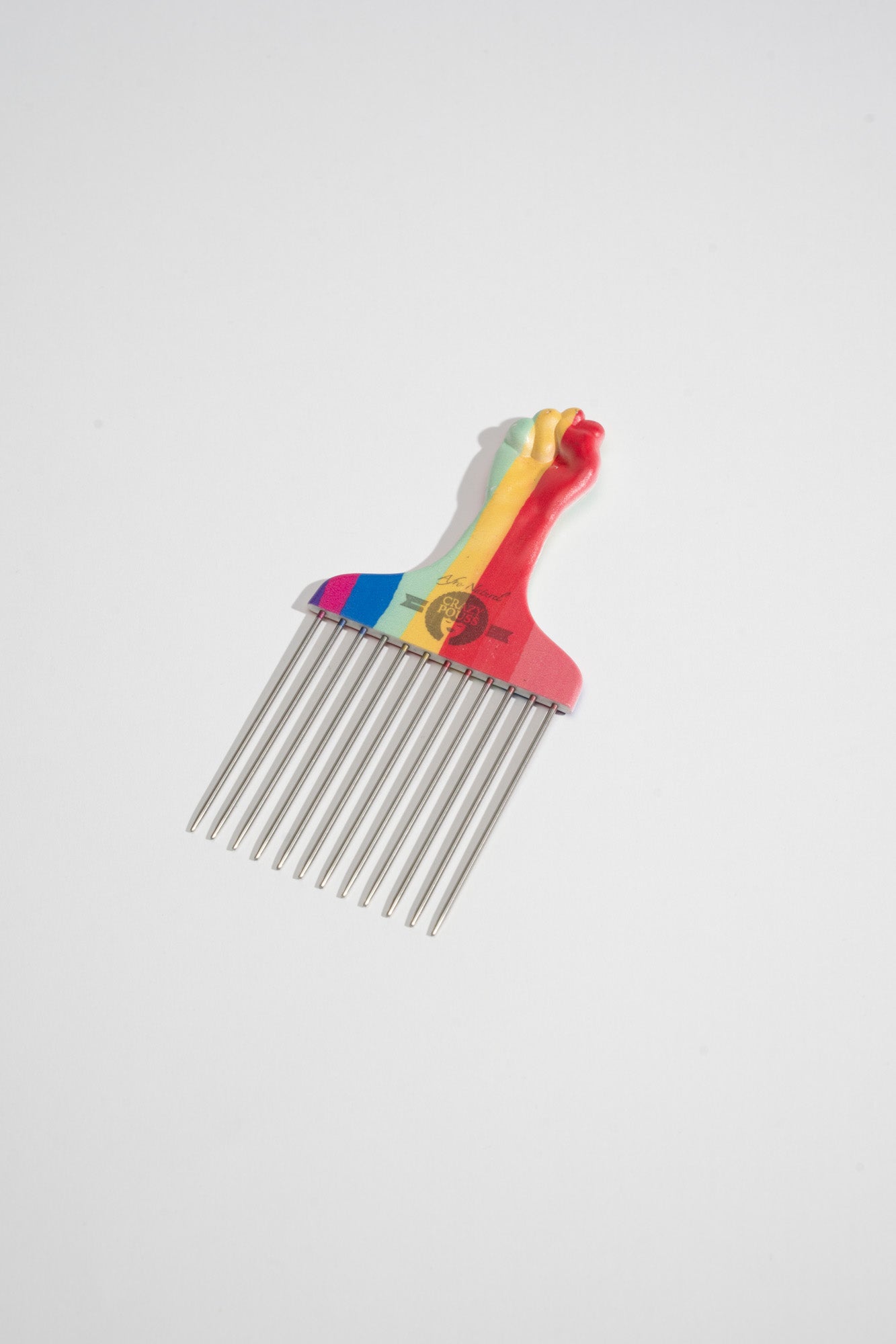 CRAZY POUSS - Peigne démêlante et coiffante - Colorés