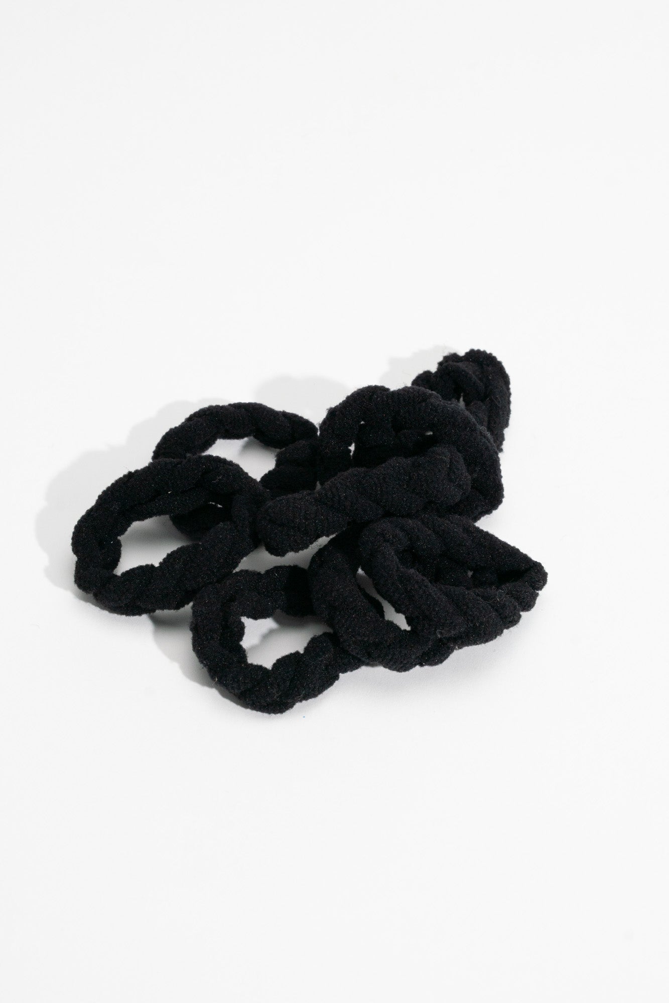 CRAZY POUSS - Lot de 8 élastiques striés - Taille XS - Noir