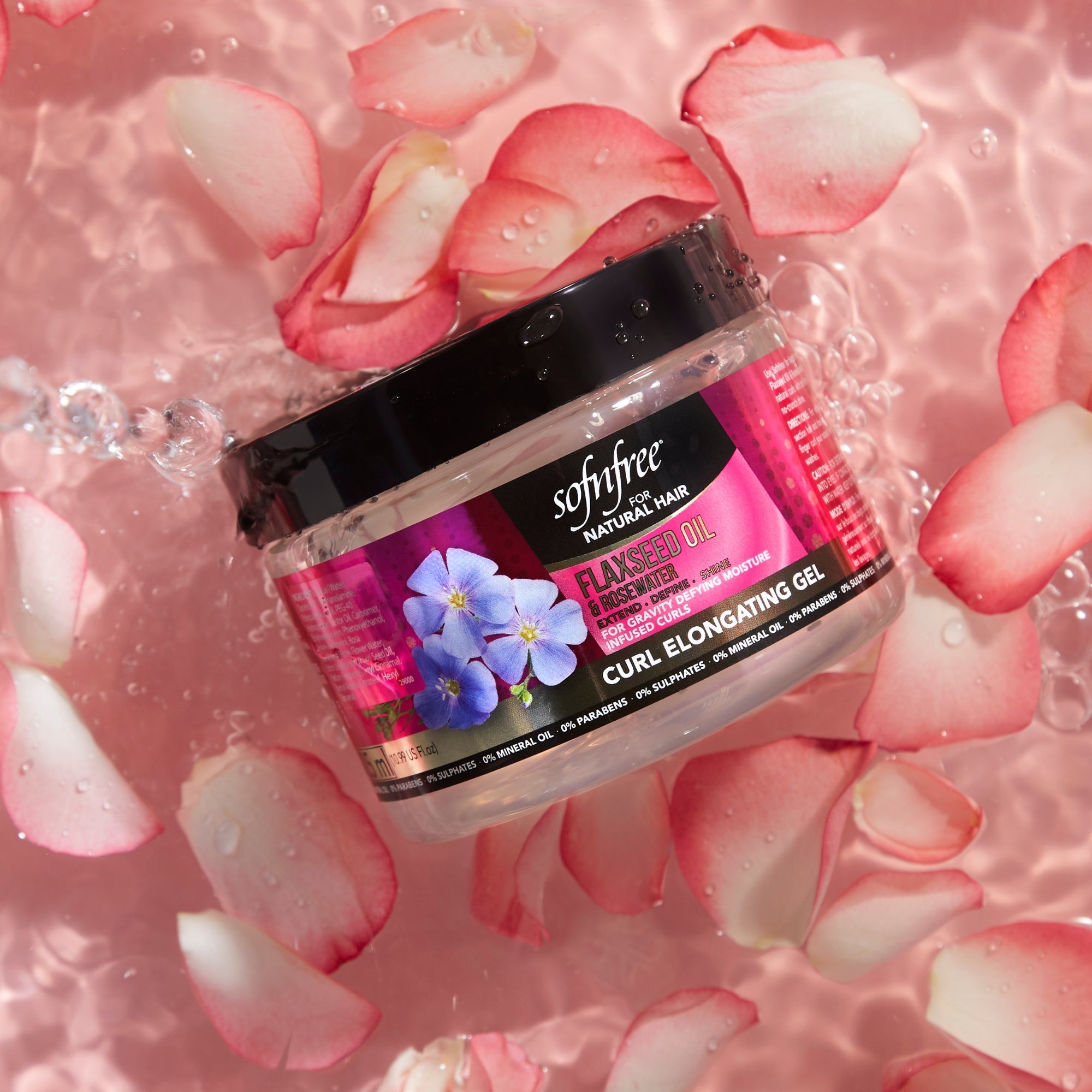 Curl Elongating Gel with Flaxseed Oil & Rosewater