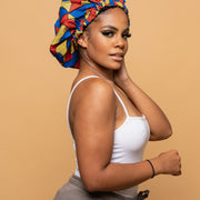 CRAZY POUSS - Bonnet en wax modèle 013 - Conservateur d’hydratation - Plusieurs coloris