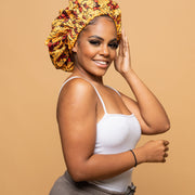 CRAZY POUSS - Bonnet en wax modèle 014 - Protecteur - Plusieurs coloris