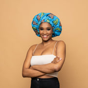 CRAZY POUSS - Bonnet en wax 020 - Conservateur d’hydratation - Plusieurs couleurs