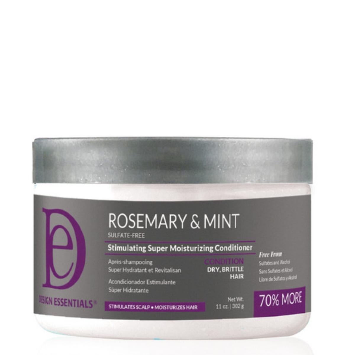 Design Essentials - Rosemary & Mint - Stimulating Super Moisturizing Conditioner (Après-shampoing hyper hydratant)