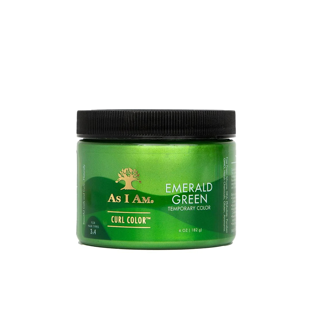 As I am - Curl Color - Gelée Colorante (temporaire) & Coiffante - Emerald Green