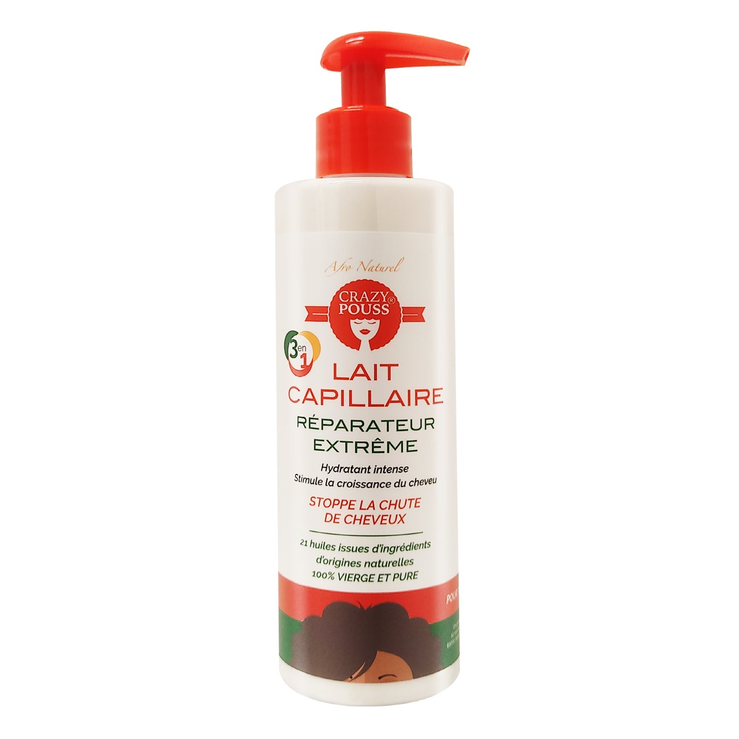 CRAZY POUSS - Lait capillaire réparateur extrême 250ml