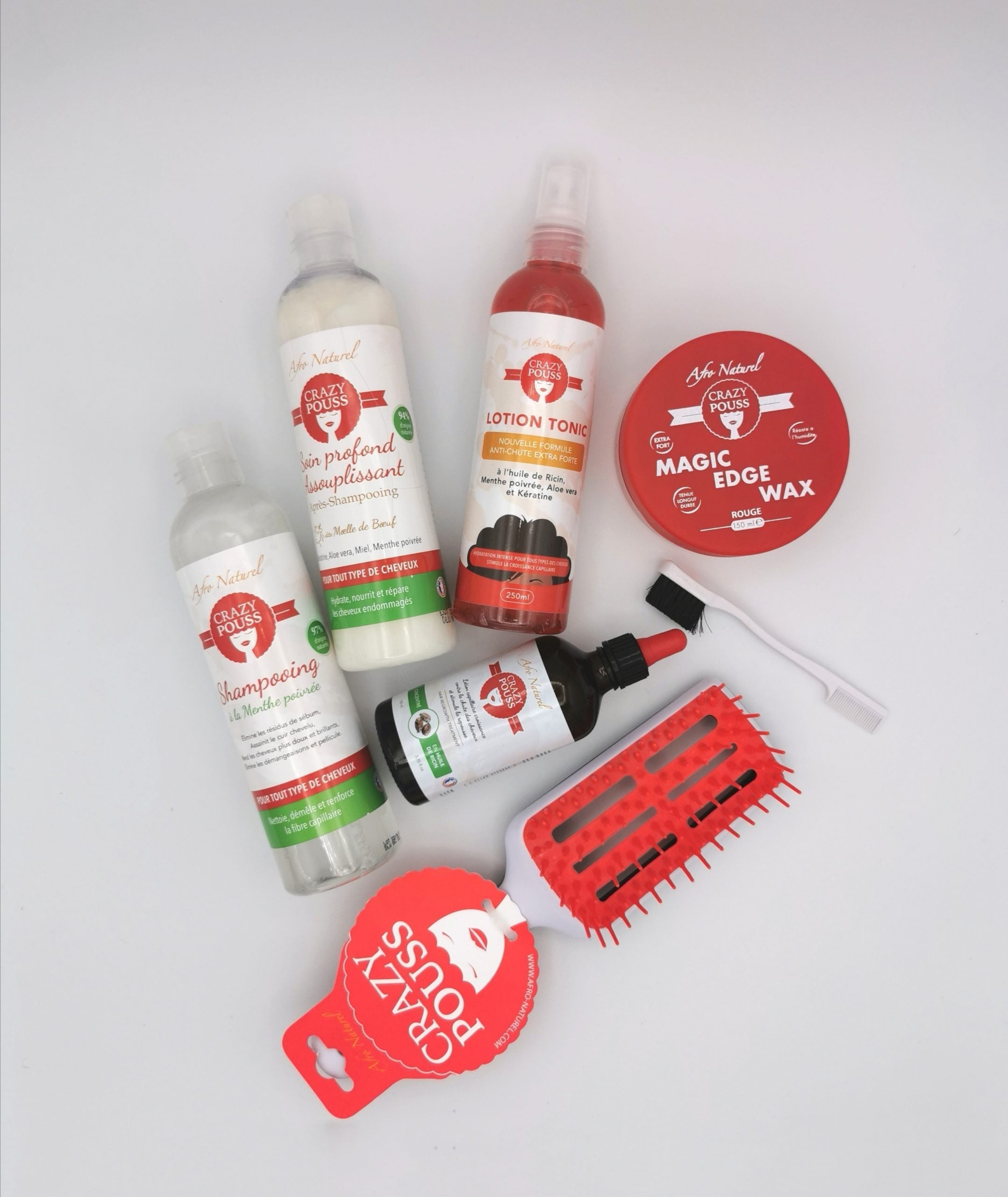 CRAZY POUSS - Pack « Les Indispensables » - Rouge