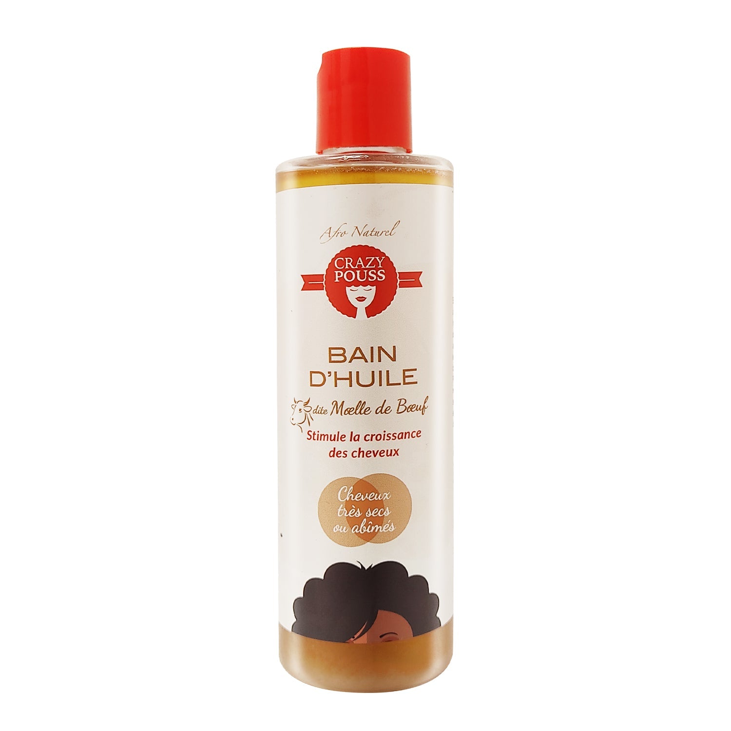 CRAZY POUSS - Bain d'huile à la Moelle de Bœuf 250ml