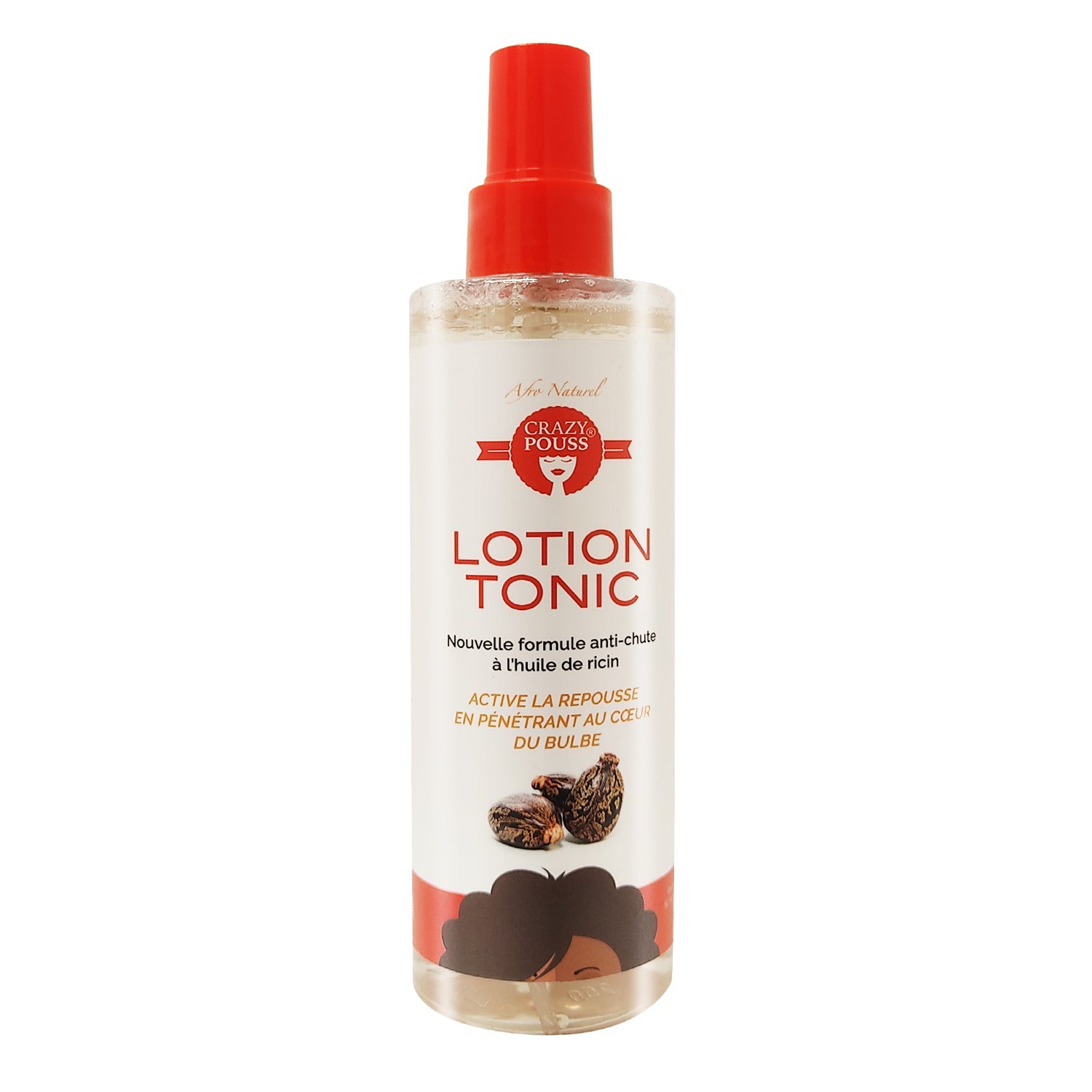 CRAZY POUSS - Lotion tonic à l’huile de ricin Blanc