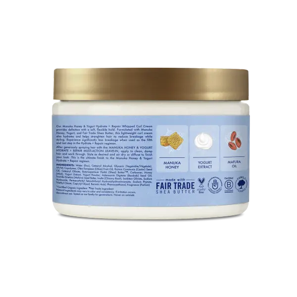Whipped Curl Cream MANUKA & YOGURT 326g - SHEA MOISTURE