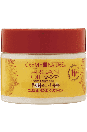 CREME OF NATURE – ARGAN OIL – Curl & Hold Custard 326g