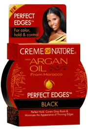 CREME OF NATURE – Cire Coiffante Colorante Perfect Edges Black 63,7g